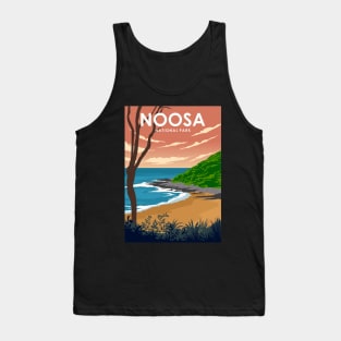 Noosa National Park Australia Minimal Travel Poster Tank Top